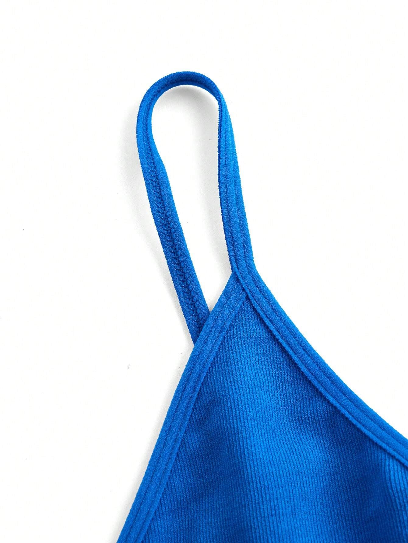 Seamless Strapless Wire-Free Breathable Comfortable Back Bra Blue