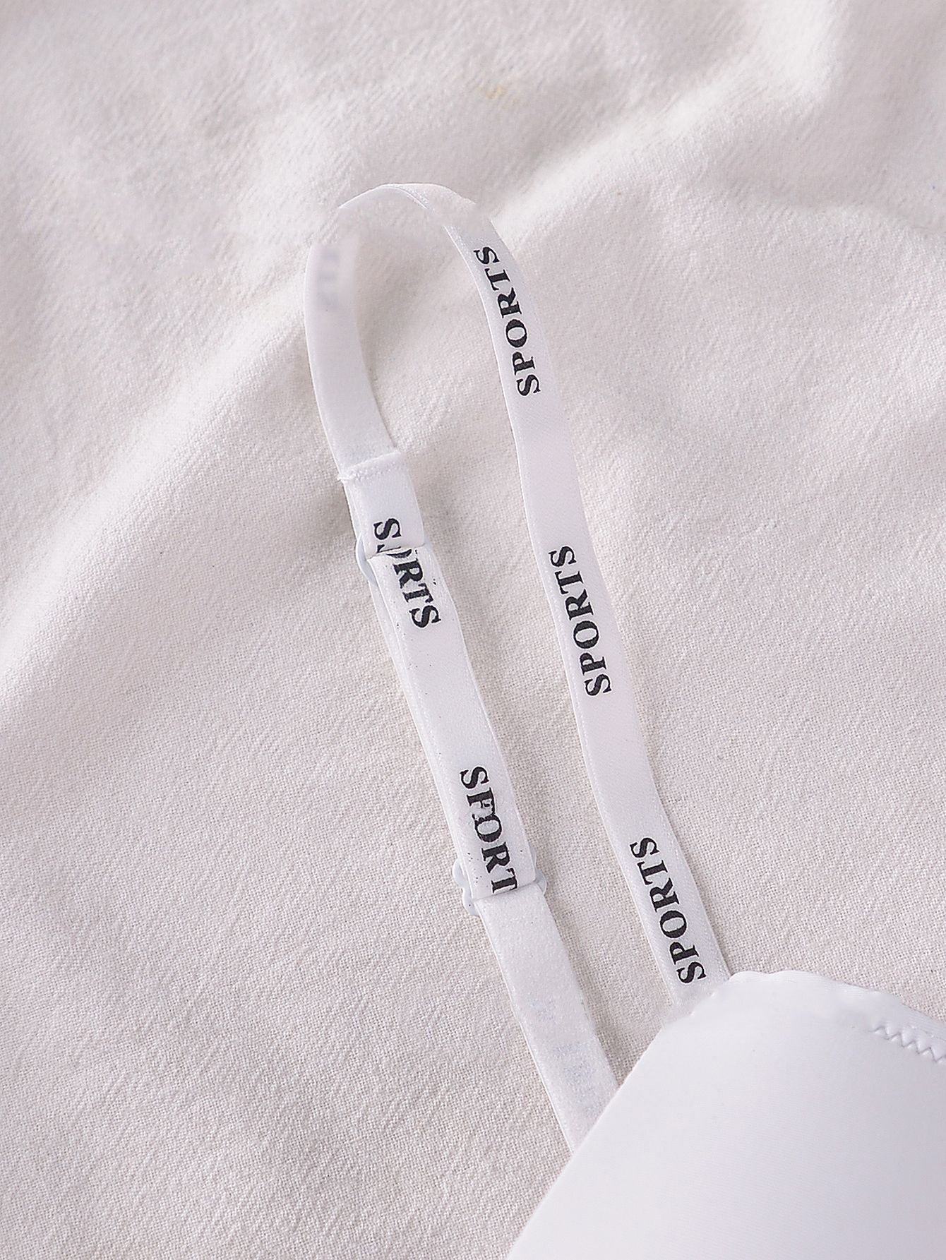 Front-Clasp Seamless Push-Up Cross-Strap Lettered Sexy Bra