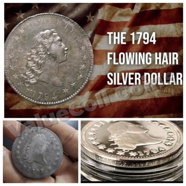 💴Last 12 Sets!!! The Complete Set Of 1794-1804 Liberty Flowing Hair Silver Dollar(11Pcs)