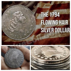 💴Sold out soon!!! 🪙The Complete Set Of 1794-1804 Liberty Flowing Hair Silver Dollar(11Pcs)