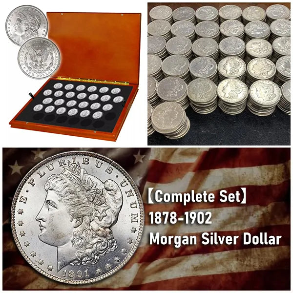 ⏰Limited Offer🔥【Complete Collection】1878-1921 Morgan Silver Dollar Set 28PC💥