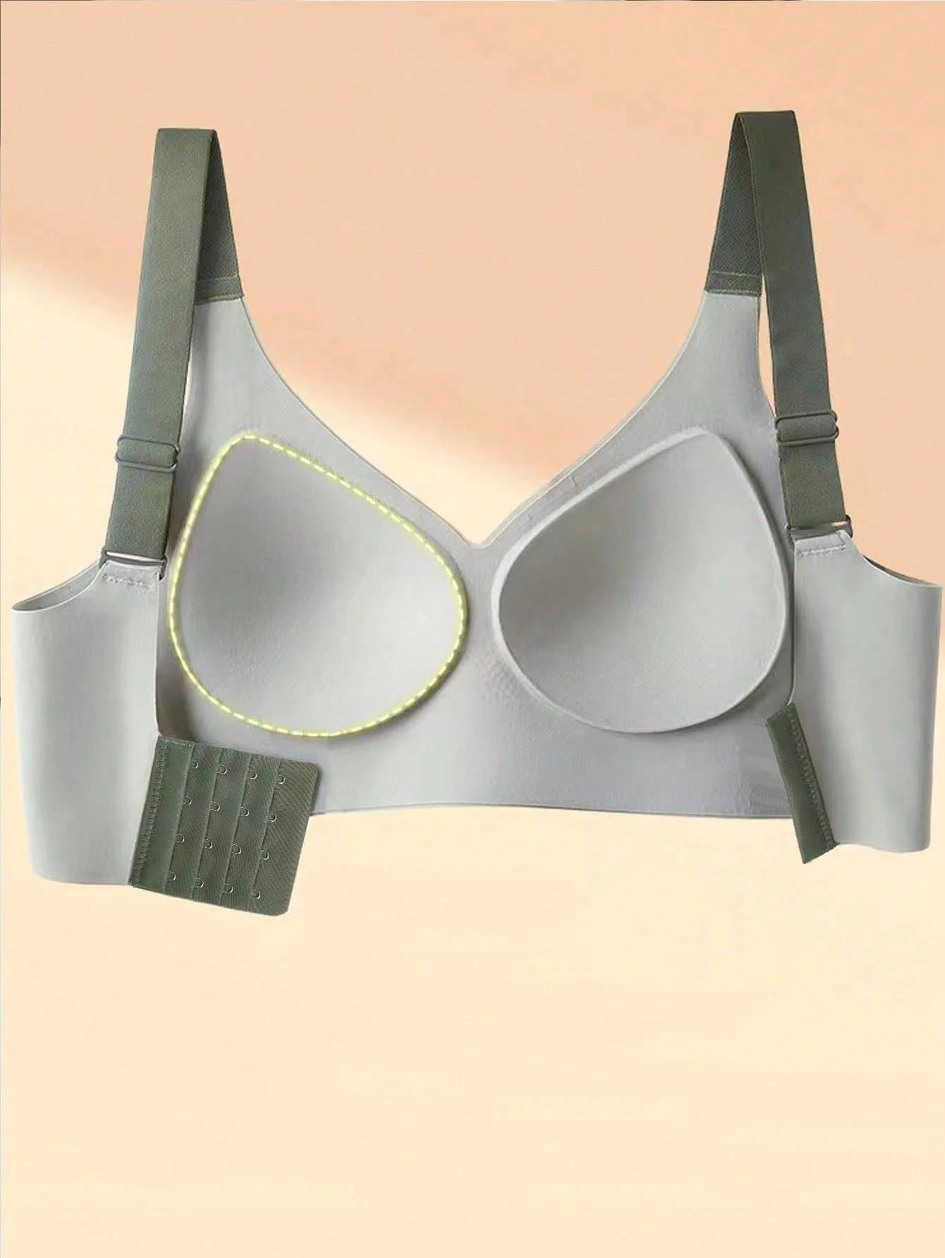 Soft Support Push-up Side Breasts Anti-sagging Sports Seamless Bra