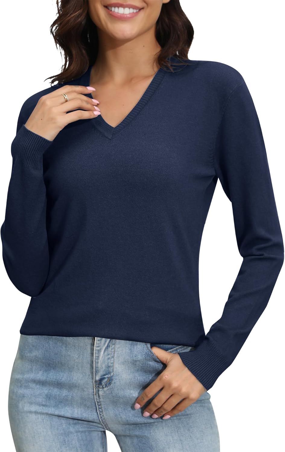 ✨Women's Lightweight V-Neck Knit Sweater