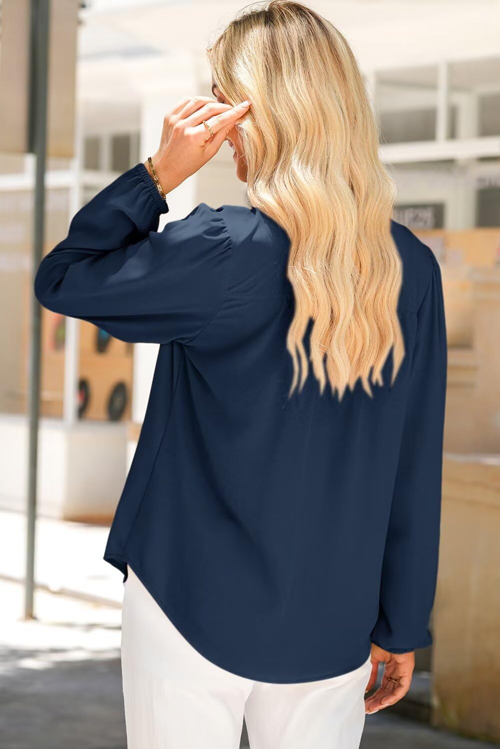 ✨Women Dressy Casual Button Down Shirts V Neck Long Sleeve Shirts(BUY 2 FREE SHIPPING)