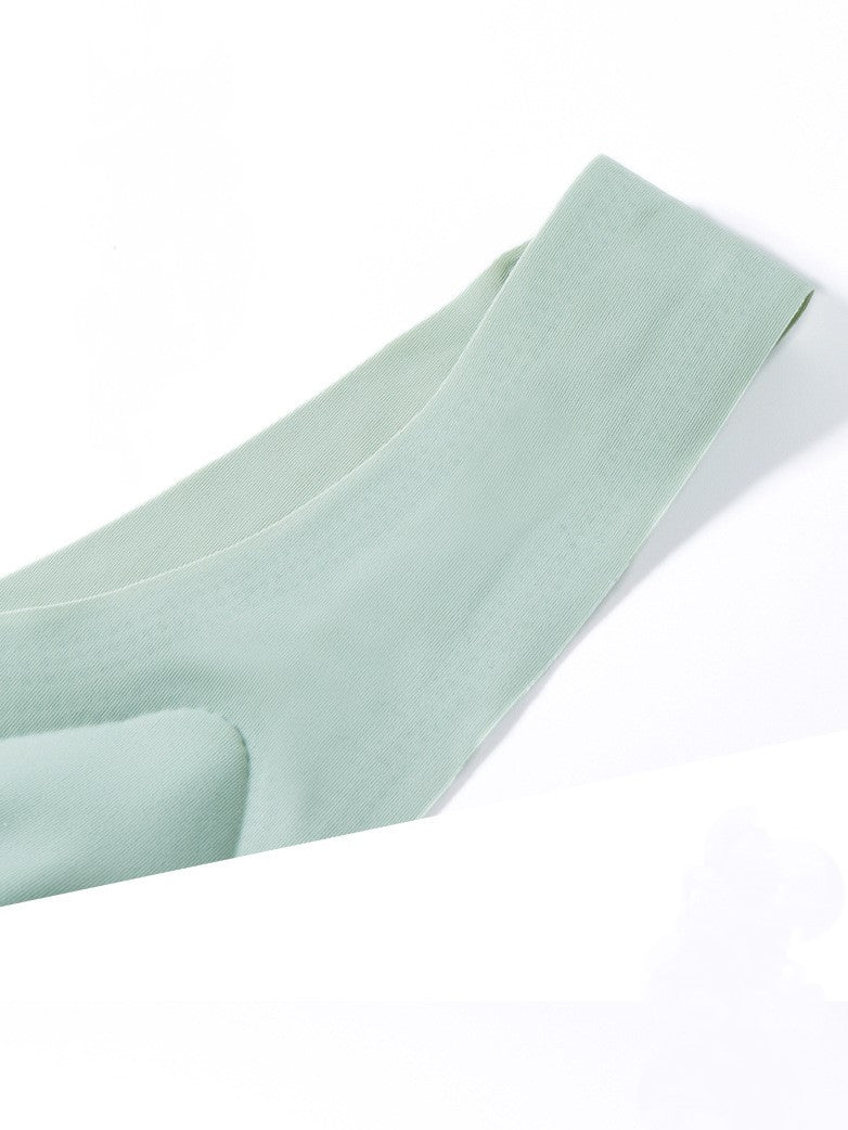 Ladies' Solid Color Front Closure Seamless Bra Cyan