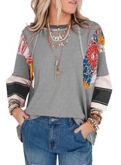 ✨Women's 3/4 Length Sleeve Oversized Striped Patchwork Shirts(buy 2 free shipping)
