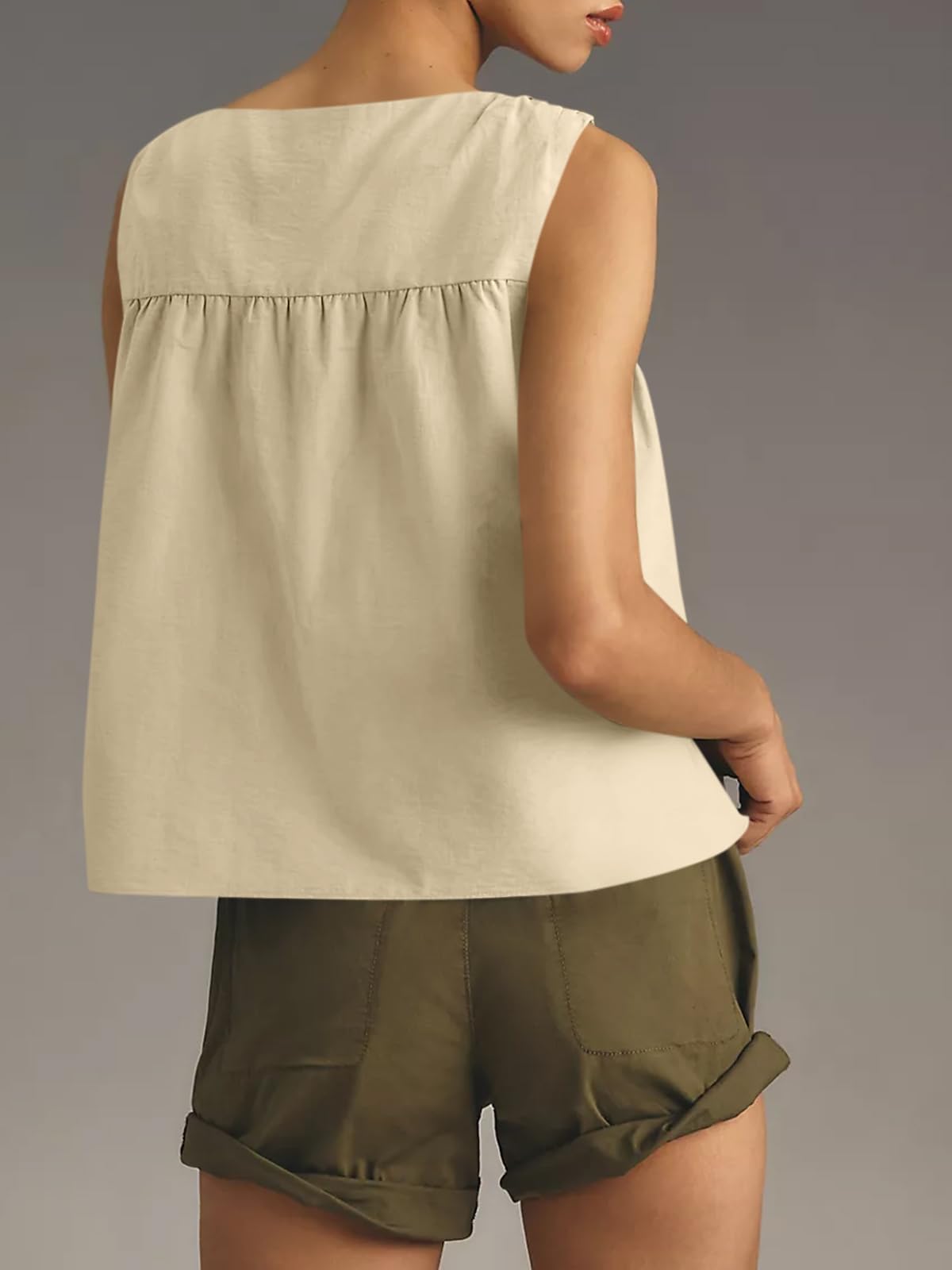 ✨Womens Peplum Babydoll Tank Tops Summer Sleeveless Loose T Shirts (Buy 2 Free Shipping!!!)
