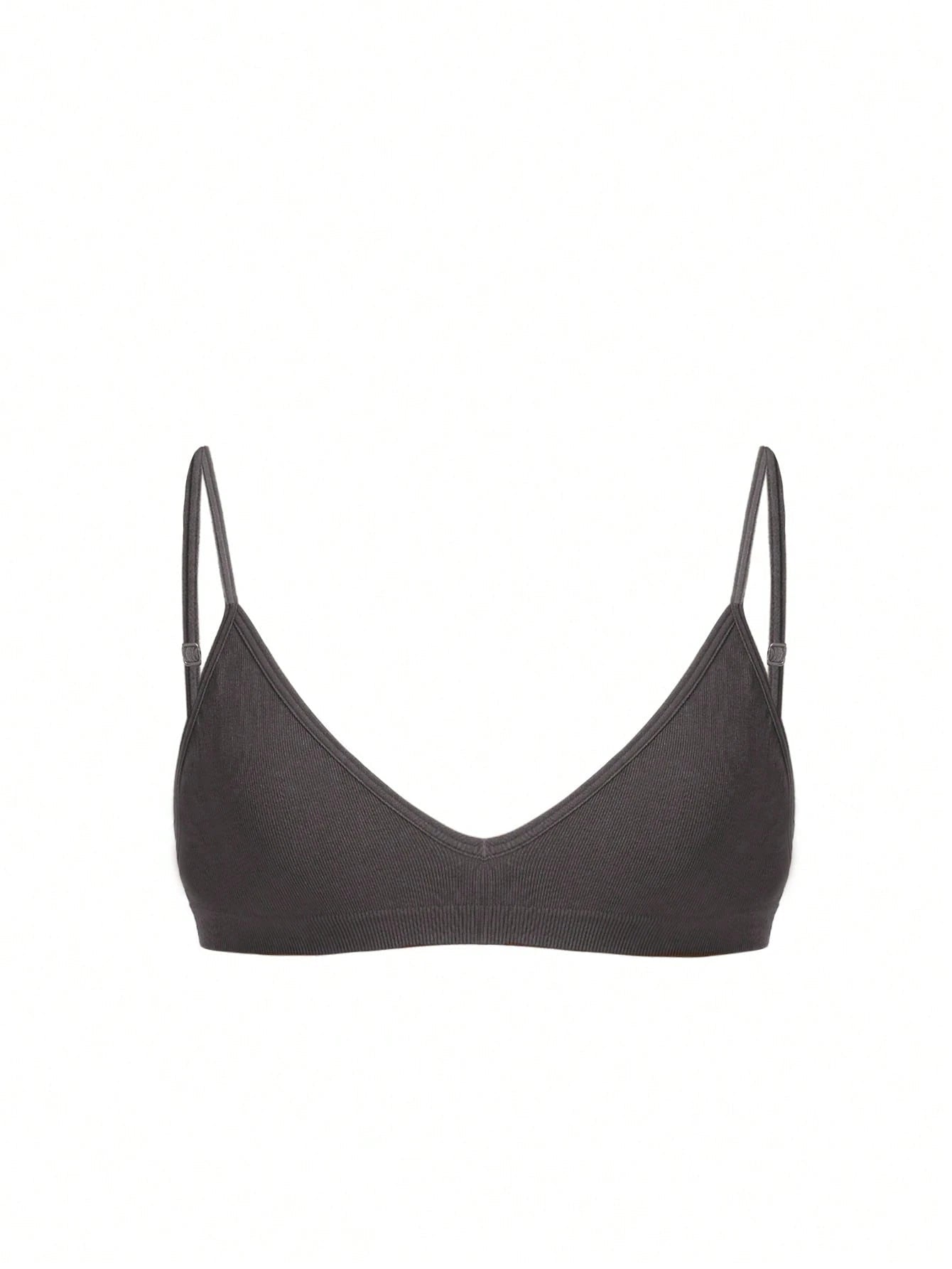 Seamless Strapless Wire-Free Breathable Comfortable Back Bra Gray