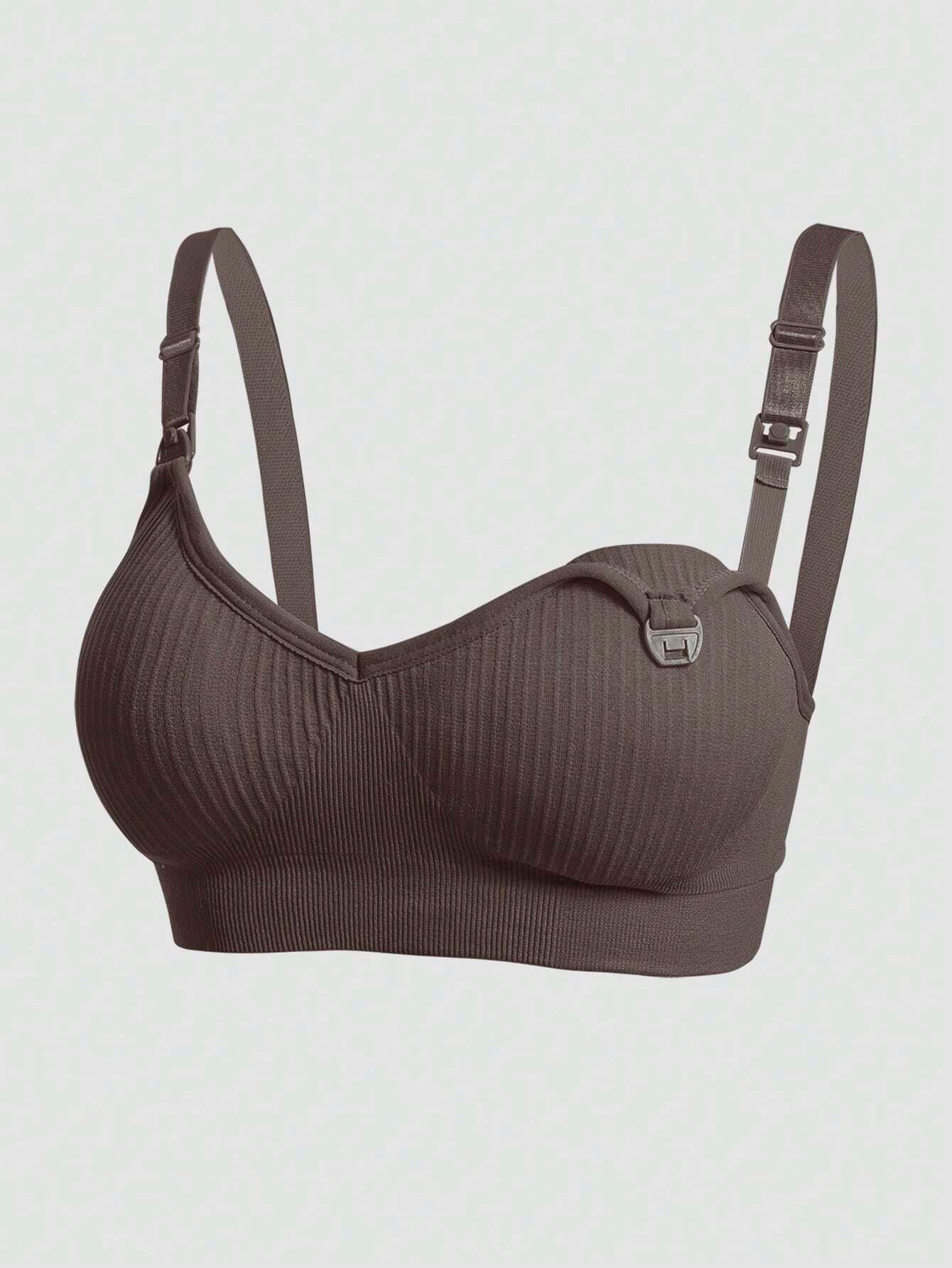 Maternity Nursing Nylon Non-Steel Ring Front Clasp Bra